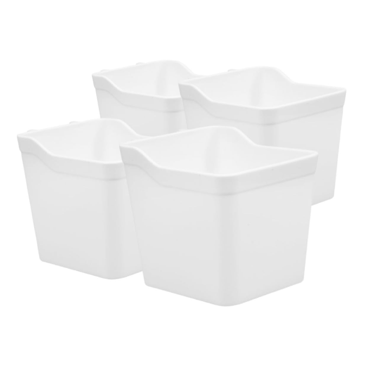 BRIGHTFUFU Pegboard Accessories for Craft Room 4pcs Pegboard Cup Holders Storage Bins Office Organizing