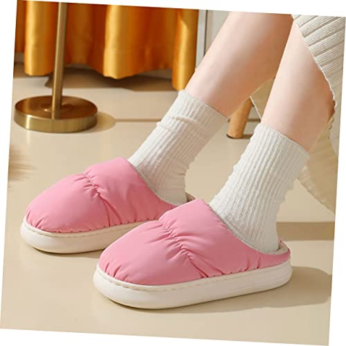Pantuflas calefaccionadas USB para invierno rosa miniatura 7