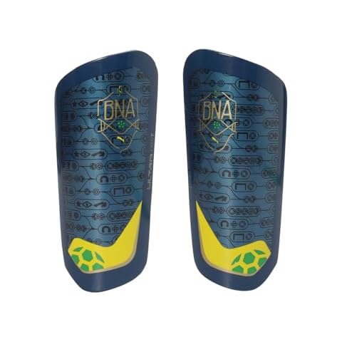 Puma Ultra Light Shin Guard in Navy/Gold Cover