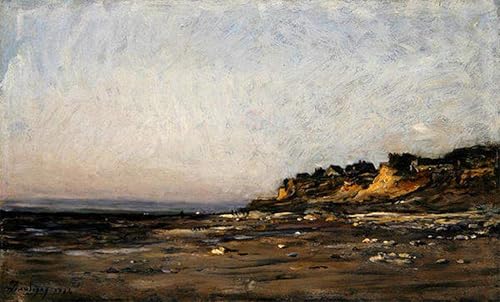 Villerville Normandie Charles François Daubigny Poster Vintage pour Chambre