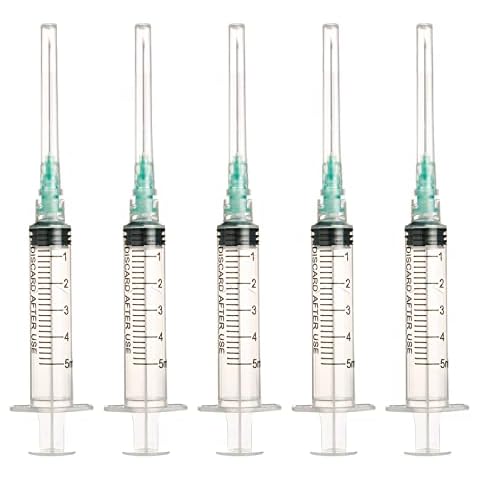 20 Pack Industry Lab Luer Lock Clear Plastic Dispensing Tool (5ml 0.8mm, 20) Cover