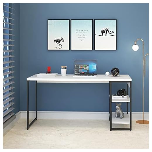 Compace Desing, Escrivaninha com Estante Baixa 2 Prateleiras 1,50m Dynamica