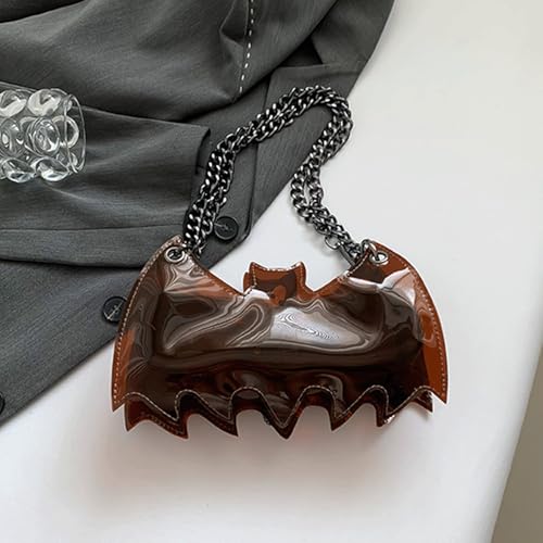 Halloween Purses for Women Cute Novelty Bat Shaped Clear Crossbody Shoulder Bag with Cross Detail Stylish Bags4