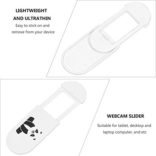 VILLCASE 3Pcs Panda Privacidade Tampa Deslizante Tampa da Webcam Tampa Deslizante Laptop Computador