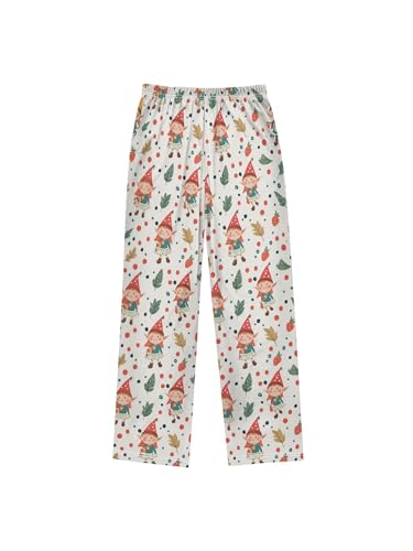 ZZKKO Cute Elves and Polka Dot Boys Pants for Kids Jogger Pants with Pockets S2