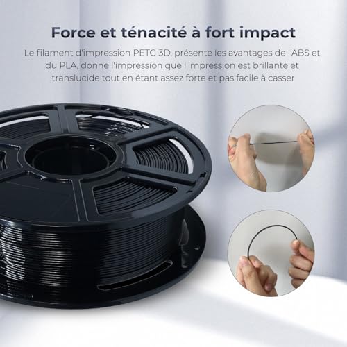 Flashforge Filament PETG 1,75 mm, 1 kg, filament PETG haute résistance pour imprimante 3D, parfait pour une utilisation en extérieur et à long terme 3 Flashforge Filament PETG 1,75 mm, 1 kg, filament PETG haute résistance pour imprimante 3D, parfait pour une utilisation en extérieur et à long terme – Image 4