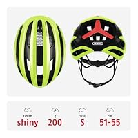 ABUS Rennradhelm AirBreaker - High-End Fahrradhelm für den professionellen Radsport - für Jugendliche und Erwachsene - Helm für Damen und Herren - Gelb, Größe S – Ansicht 3