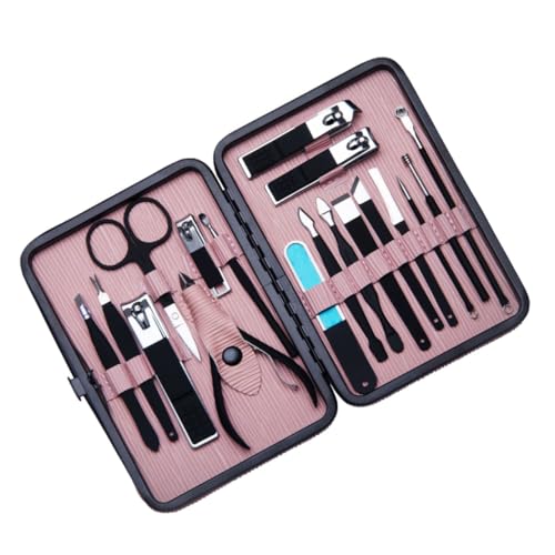 VICASKY 18-piece Nail Manicure Set Stainless Steel Nail Clippers Toe Trimmer Cutters for Home Professional Use