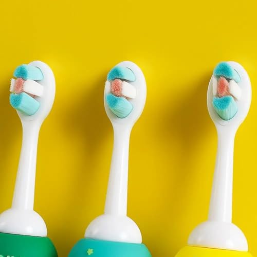 Image of Cots and Cuddles 3D Baby Dino Design Kids Toothbrush - Ultra Soft Bristles, Gentle on Gums, Manual Toothbrush for 3-6 Years, Pack of 2 (Random Color) (Baby Dino)