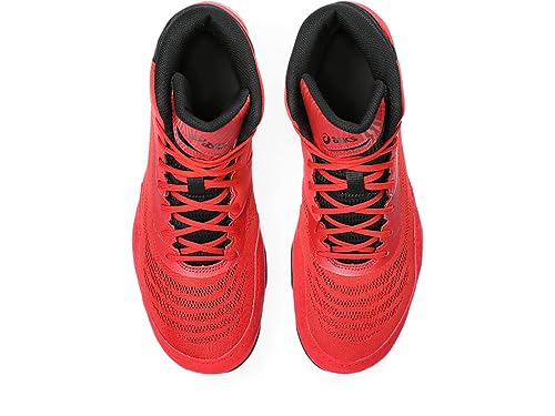 ASICS Men's Split Elite Wrestling Shoes, 9, Classic RED/Black