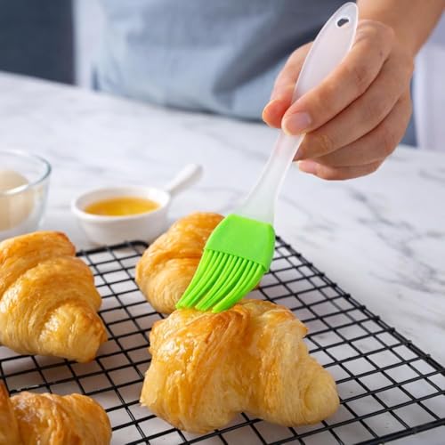 Image of Air Fryer Accessories Combo Kit - Silicone Air Fryer Liners Set, 200ml Oil Spray Bottle, Silicone Brush, Spatula & Heat Resistant Grip | Reusable Non-Stick Air Fryer Kitchen Tools (10 pcs)