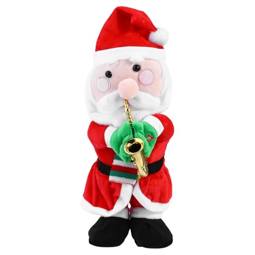 Père Noël chantant au saxophone pour décoration de table festive