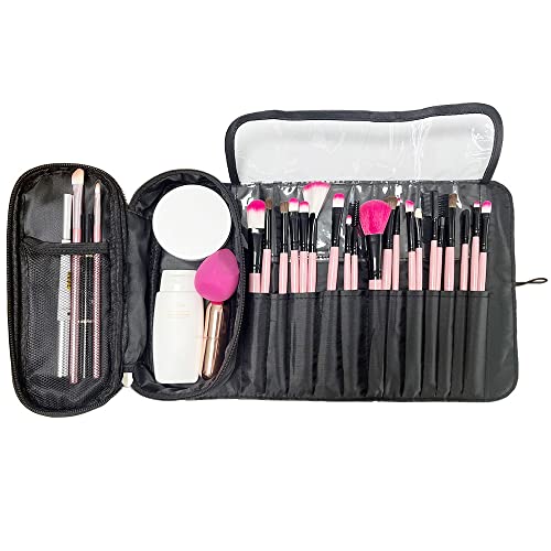 Portable Makeup Brush Storage Bag, Cosmetic Travel Storage Bag, Multi-Function Makeup Brush Protection Bag, Folding Tool Bag2