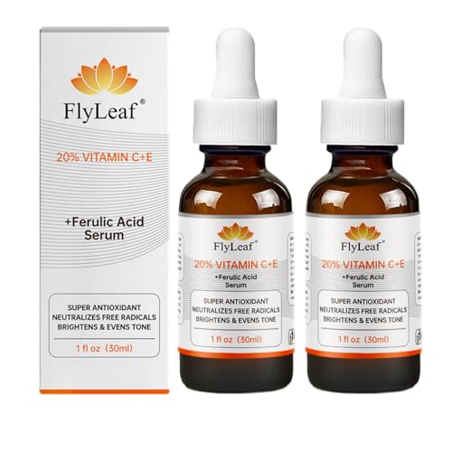 Nuevo Sérum Puro Natural Iluminador y Antienvejecimiento con 20% de Vitamina C, Potenciador de Colágeno, Sérum Facial Iluminador, Corrector de Manchas, Sérum Facial Antiarrugas (2PCS)