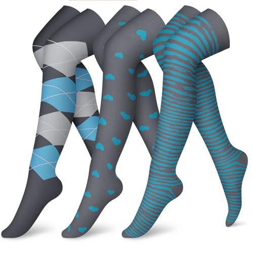 CHARMKING 3 Pairs Compression Socks