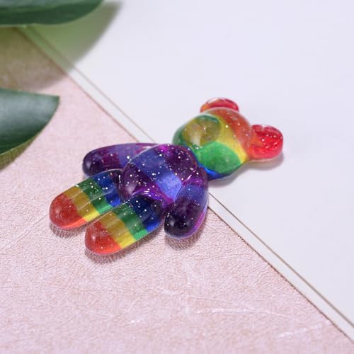 Image of Aesnefe Pocket Bear Hug, Anxiety Relief Gifts for Men Women, Mental Health Positivity Gift for Anxious Friend, Autism Fidget Gift, Thoughtful Gifts for School Anxiety, Rainbow