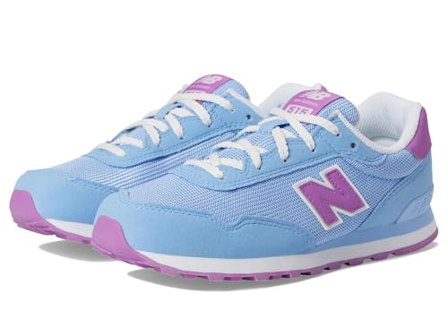New Balance 515 V1 Lace-up Sneaker, Electric Sky/Passion Fruit, 7 US Unisex Big Kid
