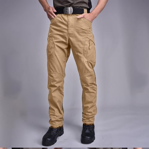 Men's Tactical Cargo Pants 2025 Waterpoof Lightweight Pants Military Combat Hiking Trousers with Multi Pockets4