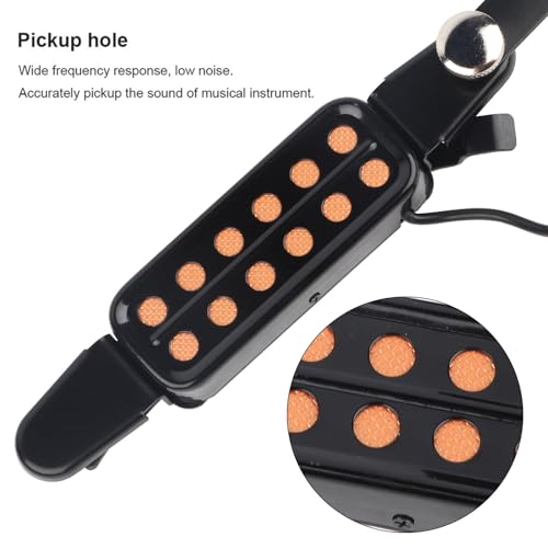 Acoustic Guitar Pickup Magnetic Transducer, 12 Sound Hole with Volume Tone Tuner Kit for Most Acoustic Guitars - Image 2