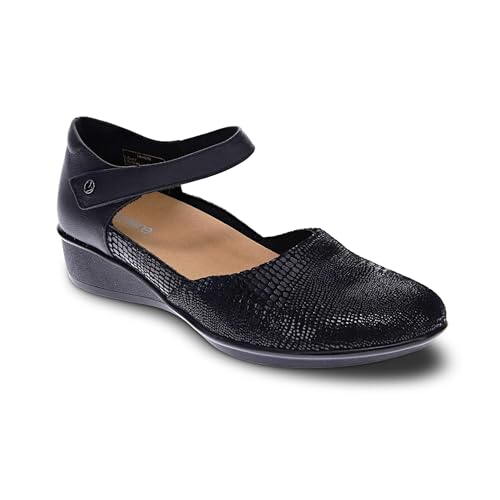 Image of Revere Osaka Mary Jane - Premium Leather - Orthotic-Friendly Removable Insoles - Adjustable Strap - Arch Support - Stylish Wedges for All-Day Comfort
