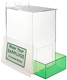 Brady PD439G 13' Height, 12' Width, 8' Depth, Acrylic, Green On Clear Color Large Capacity Ear Plug...