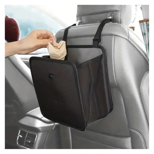 Basurero para coche colgante y contenedor multifuncional portátil de almacenamiento 6