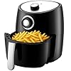   NutriChef-Air-Fryer-1000w-2-Quart-Capacity-Personal-Air-Fryer-Conserve-Counterspace-Oil-free-cooking-with-Removable-Deep-Non-Stick-Fry-Basket-Black