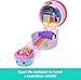 Polly Pocket Micro Dolls & Compacts with Toy Cars, Food Theme Vehicle Collection, Tiny Take Out Reveal Assortment with Surprises