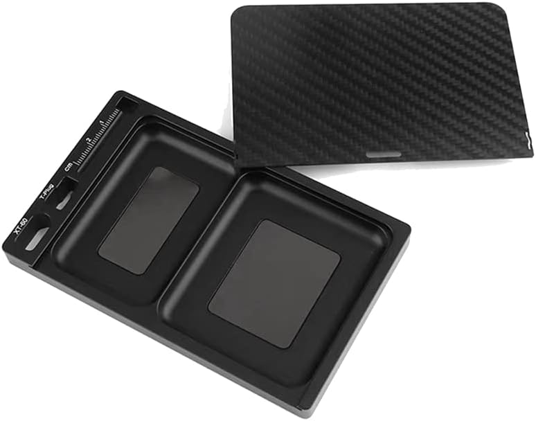 1 Pcs CNC Metal Rc Car Tray with T Plug XT60 Plug Socket for Rc Car Boat Airplane Model Parts Box - (Color: Black)