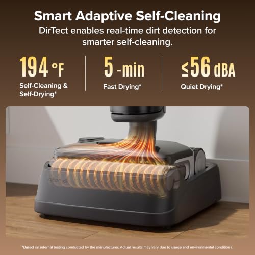 Image of roborock F25 BX Gen 2 Wet Dry Vacuum Cleaner, Cordless Vacuum Mop Combo | 194F Hot Air Flash Drying & Self Cleaning, Zero-Tangle Wet Floor Mop for Hard Floor, 20000Pa Electric Mop with 180 Lie Flat