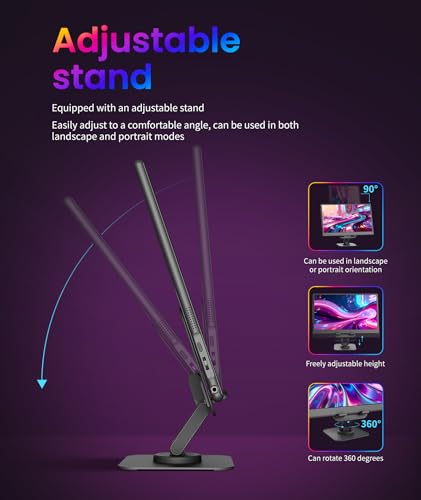 Image of Wireless Portable Monitor for Laptop /PC, 15.6 inch FHD IPS Travel Monitor with Stand, Built-in G-Sensor, Auto Rotate, HDMI /Type-C, Eye Care, PU Bag, VESA Mount for Mac /Phones /PS5 /PS4 /Xbox /Switch