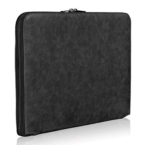 LOGAN & BARNES Sacoche pour ordinateur portable homme - Version New York - Sacoche de qualité supérieure avec rembourrage intérieur confortable - Portefeuille avec design intérieur polyvalent, Noir