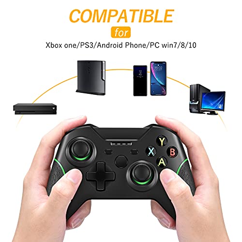 Glowant Wireless Controller Replacement For Xbox One Controller,2.4G Wireless Gamepad Joystick With Dual Vibration And Built-In 500Mah Rechargeable Battery Compatible With Xbox One(Bl) #TOP2