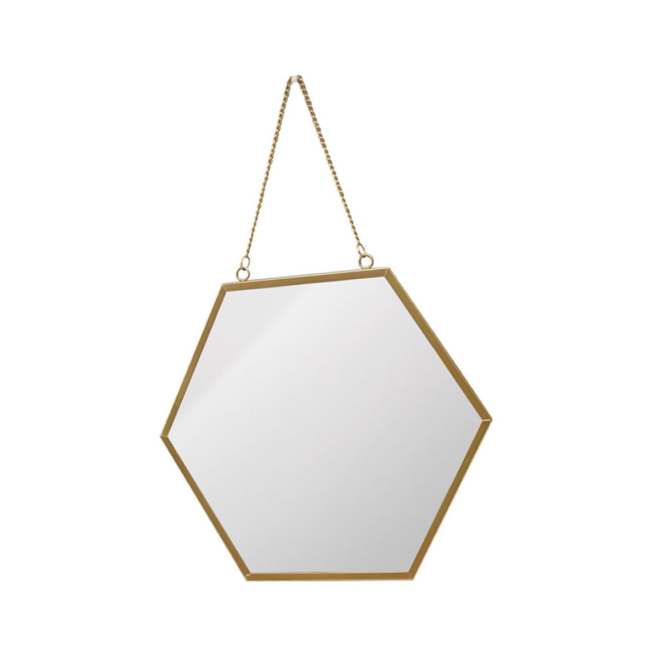 Miroir salle de bain hexagonal pour résoudre le manque de place et faciliter le maquillage