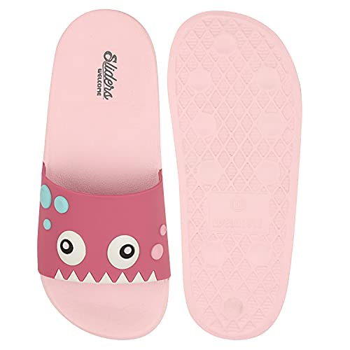 Image of URJO Kids's Sliders /Slippers Lightweight Super Flexible Arch Support Durable Anti Skid & Stylish Dailywear Sliders /Slippers for Boy's & Girl's