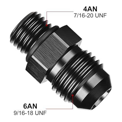 Image of EVIL ENERGY 6AN Flare to AN4 ORB Male O-Ring Fitting Adapter