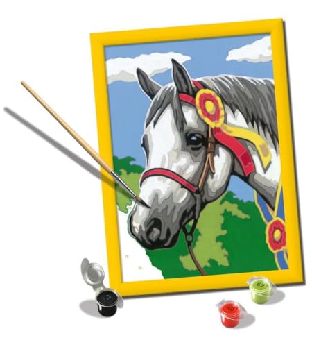 Peinture par numéros Ravensburger Cheval : activité calme à la maison dès 9 ans