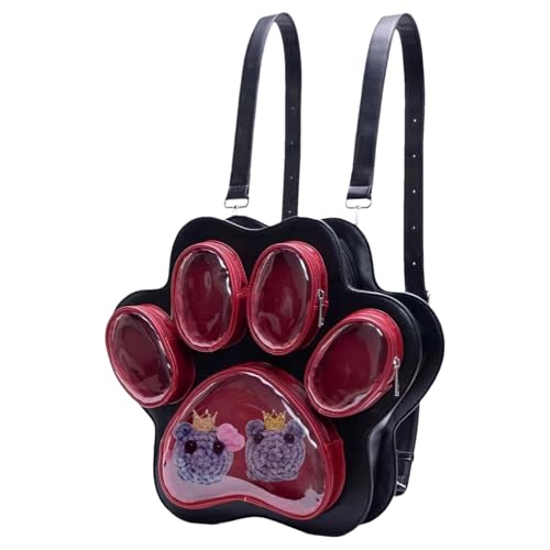 Sac à dos pour femmes motif pattes de chat polyvalent