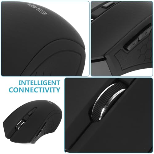 Ratón inalámbrico USB PACKOVE ligero de 6 teclas y diseño ergonómico para ordenador y portátil 7