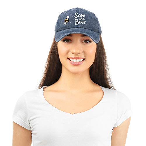 Image of DALIX Save The Bees Baseball Cap Dad Hat Embroidered Women Girls