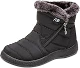 JMSUN Botas Femininas De Neve Inverno Impermeável, grossas e quentes, pelúcia quente calçados casuais sapatos impermeáveis ​​ultraleves