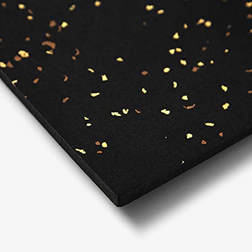 IncStores 4x6 Premium Mat Vulcanized Rubber Exercise Mat, High Density Floor