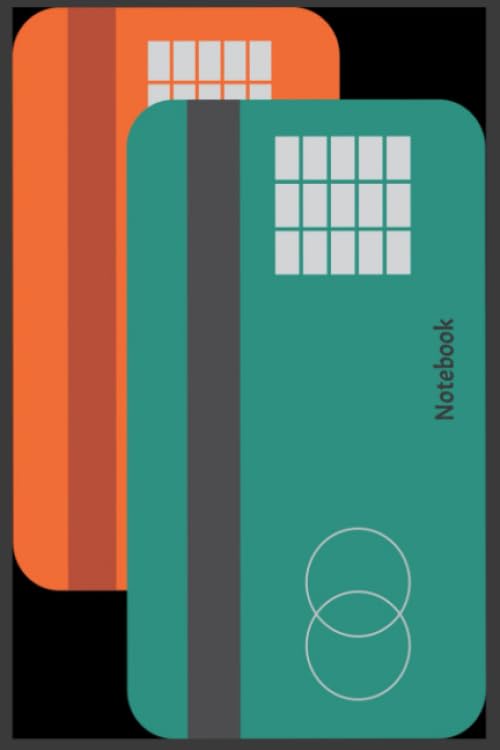 Credit card Notebook: Lined notebook, White