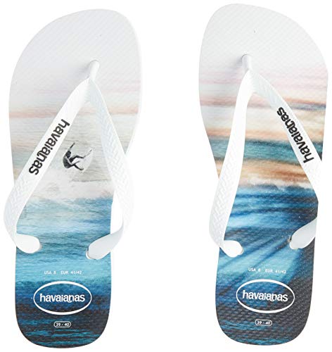Chinelo, Havaianas, Hype, Branco/Azul Sky, 41/42, Masculino