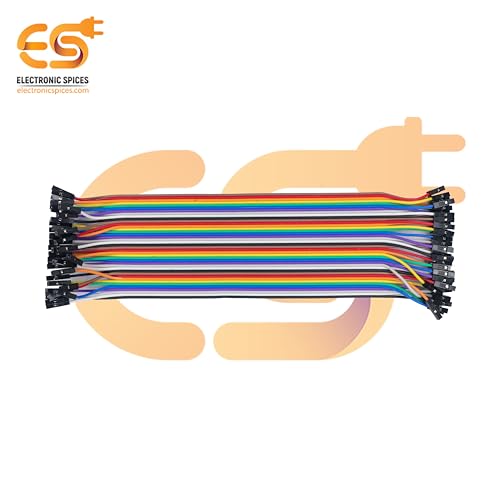 Image of Electronic Spices Jumper Wire cable 40 pin Female to Female 26AWG (21cm)