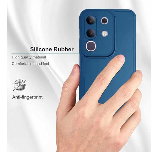 Image of Soft Back Cover Compatible with Vivo T4x 5G / iQOO Z10x 5G - Silicone Blue