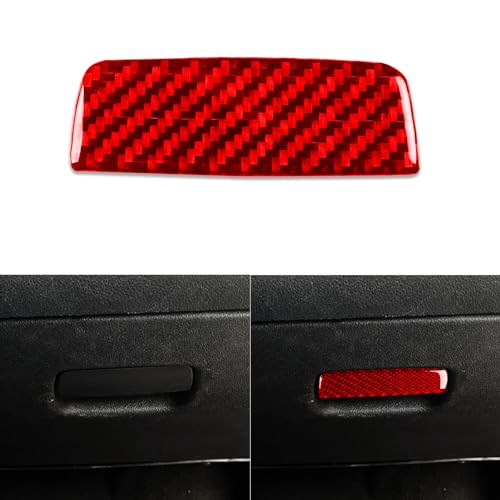 UOADA Car Glove Box Switch Cover Trim Co-Pilot Storage Box Handle Decal Sticker Compatible with Chevrolet Impala 2006 2007 2008 2009 2010 2011 2012 2013 Real Carbon Fiber Interior Accessories