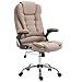 vidaXL Bürostuhl Ergonomisch Chefsessel Drehstuhl Schreibtischstuhl Gamingstuhl Racing Stuhl Sportsitz PC Stuhl Computerstuhl Taupe Polyester