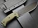 Eafengrow EF148 Fixed Blade Knife AUS-10 Steel Blade Two Tone Micarta Handle Full Tang EDC Straight Knife for Camping Bushcraft Adventure Ranches(Green)