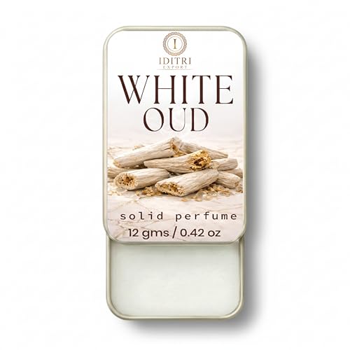 Image of Solid Perfume White Oud | Oud firodous | Alcohol Free Wax Perfume Balm, Long Lasting Pocket Fragrance Tin 12g, Non Greasy Smooth Glide, Travel Friendly | Office Wear | Travel Carry